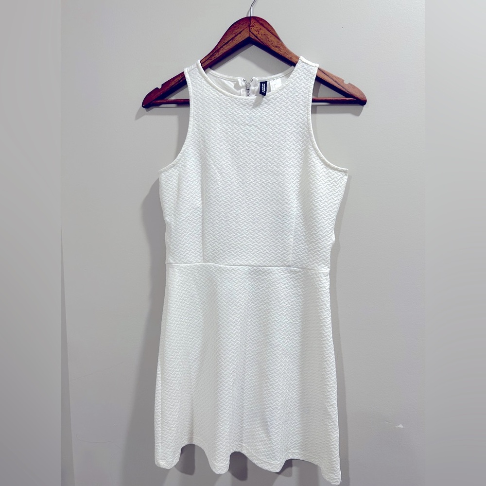 H&M white cut out dress